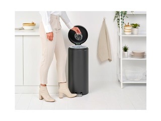 Pedaliga prügikast NewIcon, mineraalhall, 30l