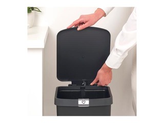 Pedal bin StepUp, dark grey, 25l
