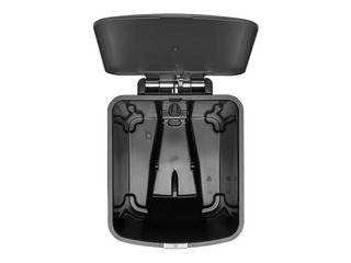 Pedaliga prügikast StepUp, tumehall, 25l