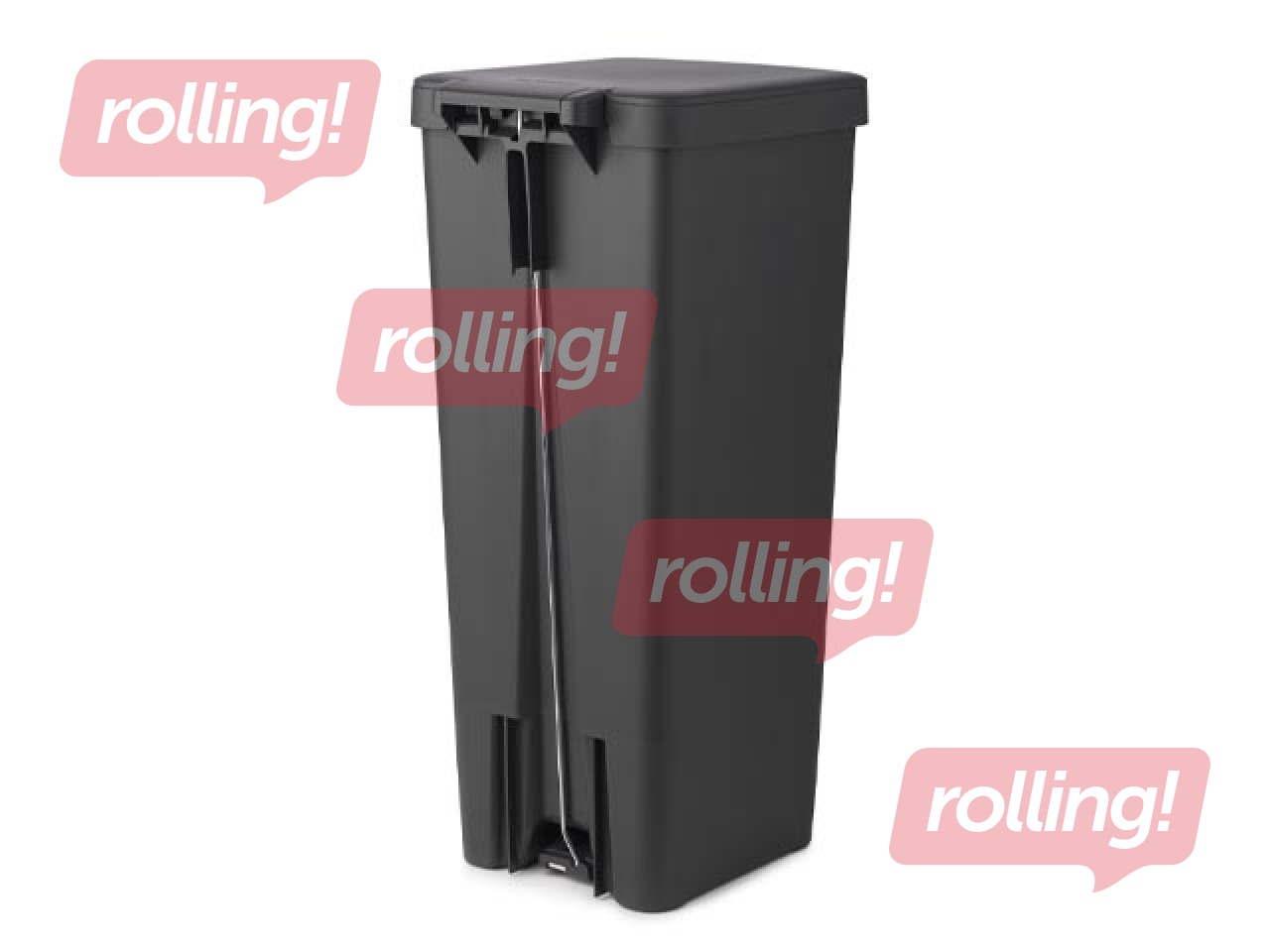 Pedal bin StepUp, dark grey, 40l
