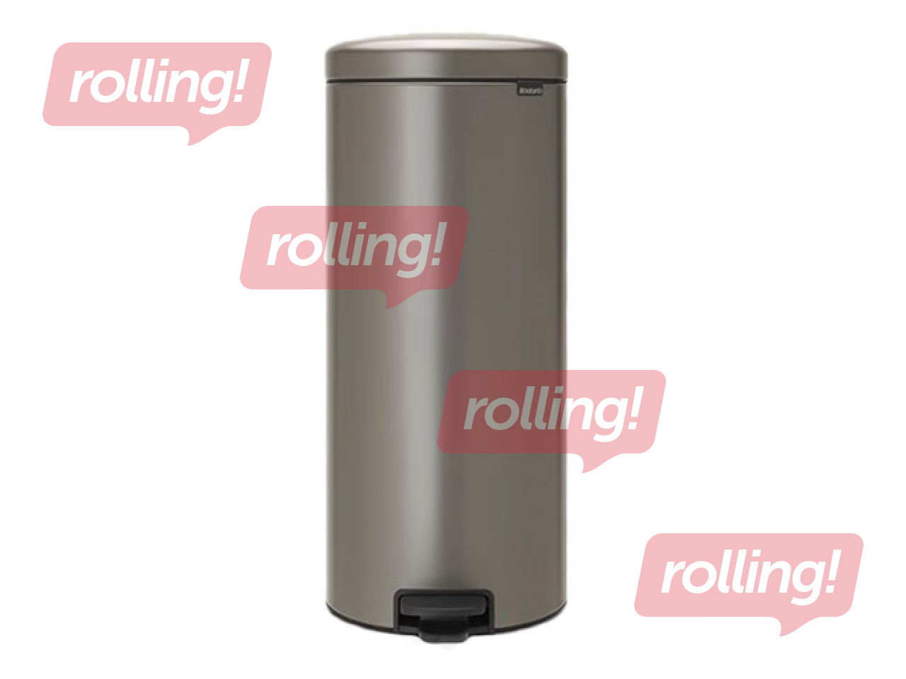 Pedaaliga prügikast Brabantia, NewIcon, plaatina, 30l