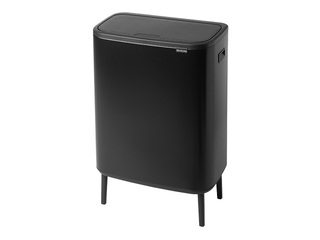 Мусорное ведро Brabantia, Bo Touch, матовое чёрное, 60л