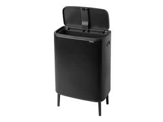 Мусорное ведро Brabantia, Bo Touch, матовое чёрное, 60л