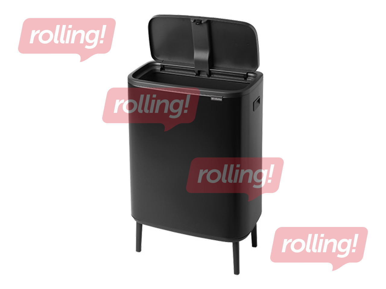 Waste bin Brabantia, Bo Touch, matte black, 60l