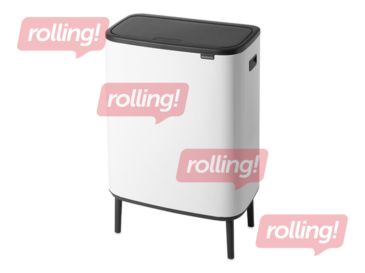 Atkritumu tvertne Brabantia, Bo Touch, balta, 60l