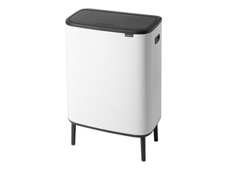 Мусорное ведро Brabantia, Bo Touch, белое, 60л