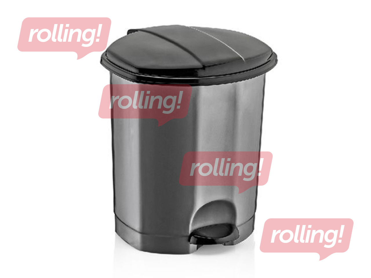 Clean Keeper pedaaliga prügikast, hall, 18l