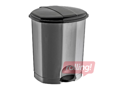Мусорное ведро с педалью Clean Keeper, серое, 50л