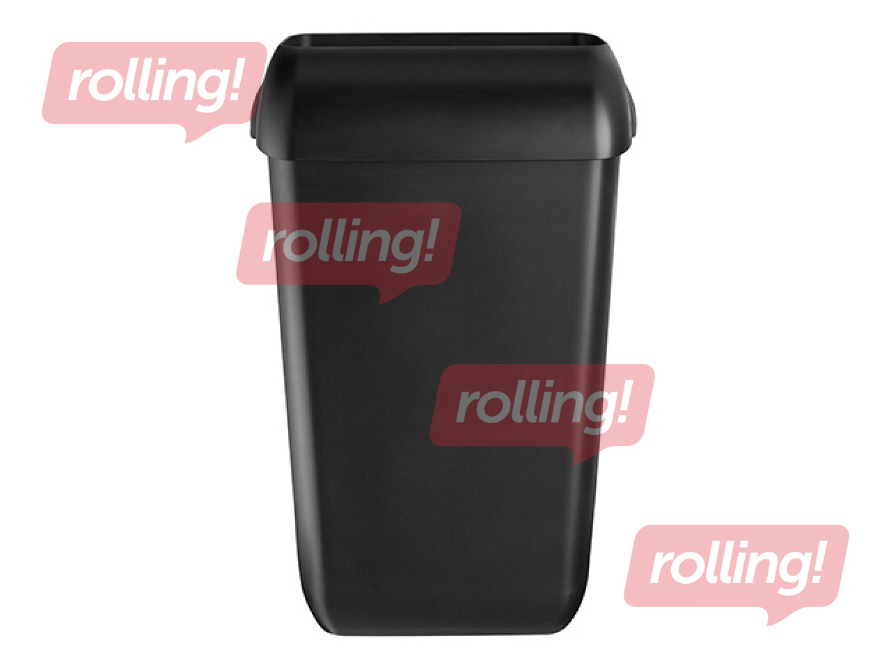 Prügikast QuartzLine, must, 43l