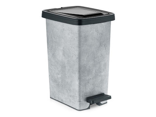 Prügikast jalaga Slim Ozer, graniit, 15l