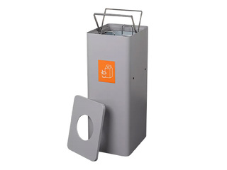 Waste bin with inner container for sorting, grey, 60l
