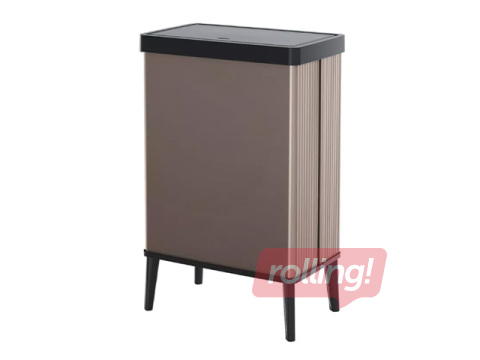 Waste bin Curver, Verto High, pearl pink, with legs, 54l
