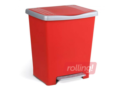Prügikast Tatay Millenium, pedaaliga, punane, 23l