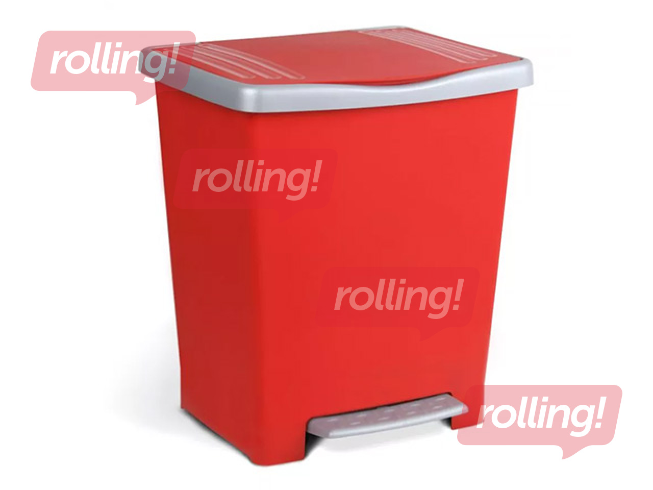 Prügikast Tatay Millenium, pedaaliga, punane, 23l