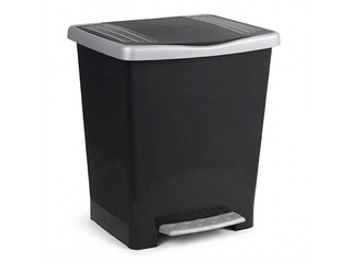 Waste bin Tatay Millenium, with pedal, black, 23l