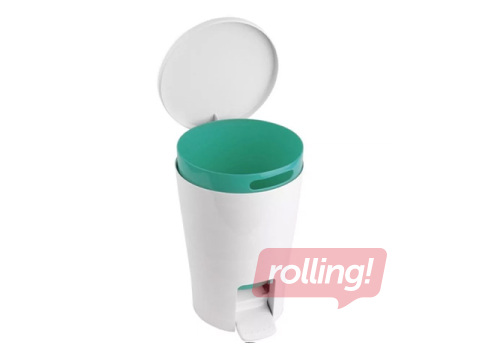 Prügikast Tatay Diabolo, pedaaliga, roheline, 5l