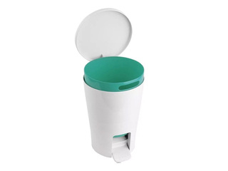 Waste bin Tatay Diabolo, with pedal, green, 5l