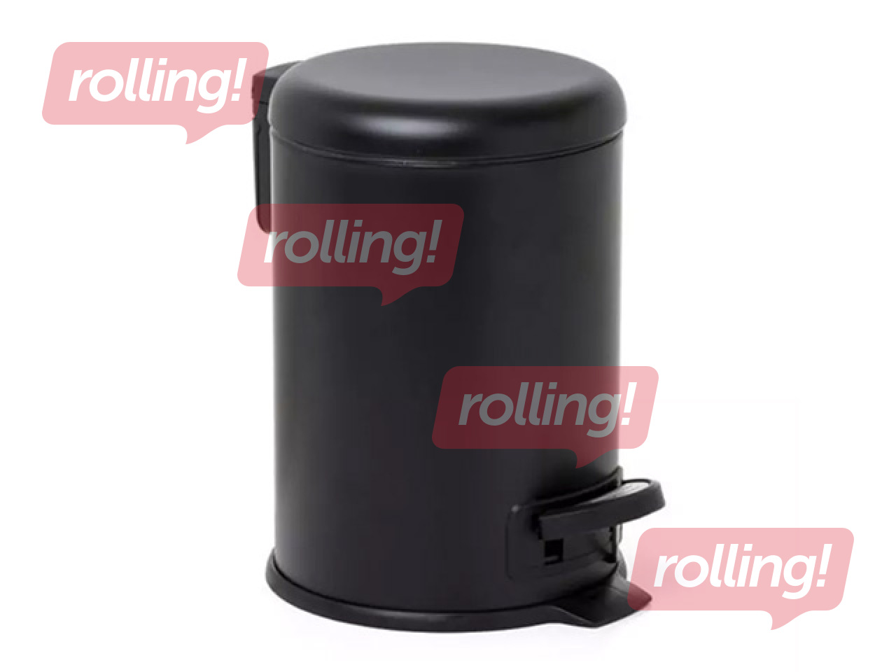 Мусорное ведро Tatay Nordic, из нержавеющей стали, чёрное, 3l