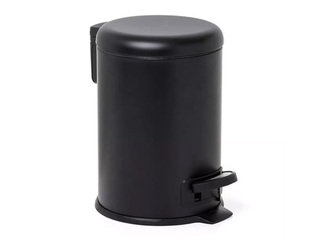 Prügikast Tatay Nordic, roostevabast terasest, must, 3l