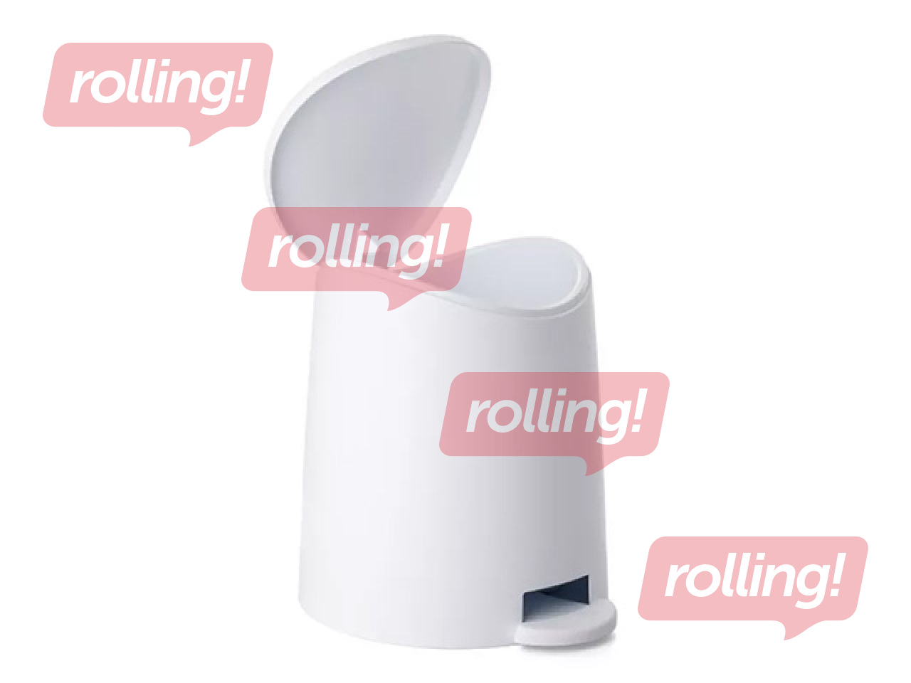 Мусорное ведро Tatay Standard, пластик, белое, 3l