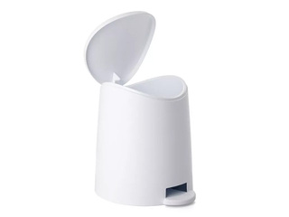 Prügikast Tatay Standard, plastik, valge, 3l