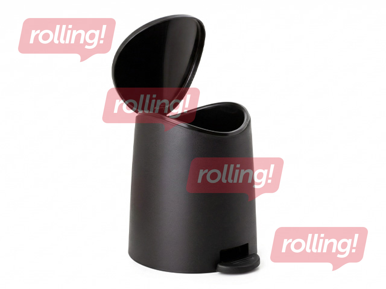 Prügikast Tatay Standard, plastik, must, 3l