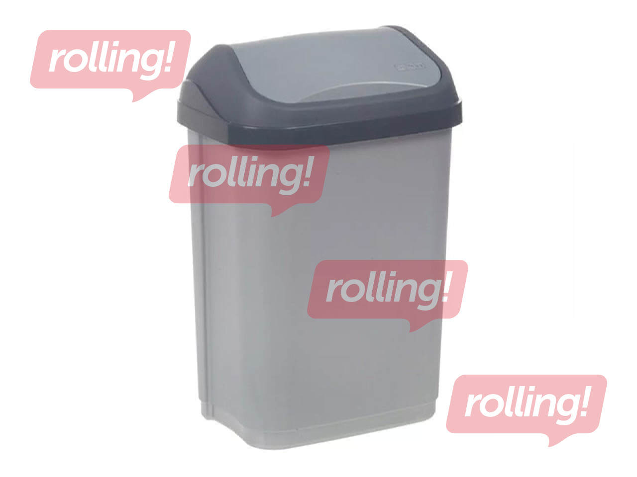 Atkritumu tvertne Keeeper Swantje, plastmasa, pelēka, 10l