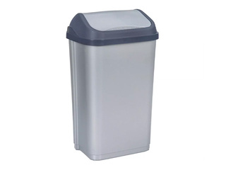 Atkritumu tvertne Keeeper Swantje, plastmasa, pelēka, 50l