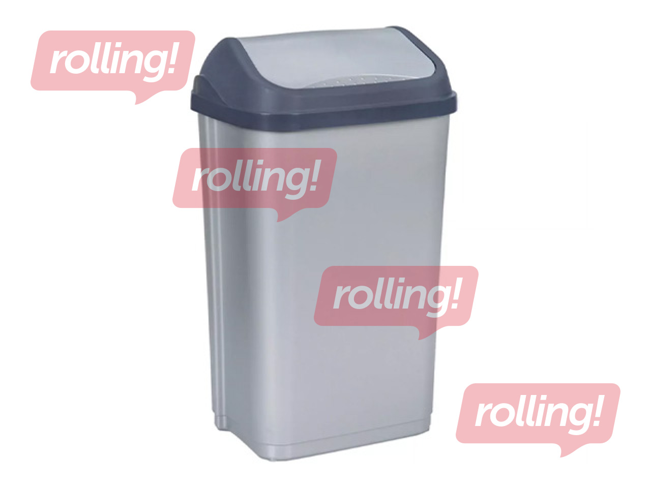 Prügikast Keeeper Swantje, hall, 50l, plastik