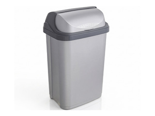 Waste bin Keeeper Rasmus, plastic, grey, 25l
