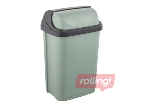 Prügikast Keeeper Rasmus, plastmass, roheline, 25l