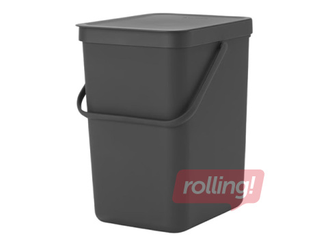 Atkritumu tvertne Brabantia Sort & Go, pelēka, 25l