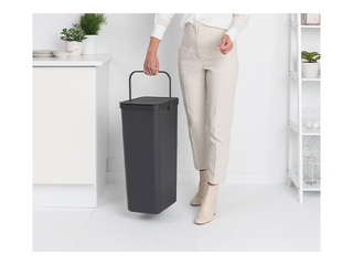 Atkritumu tvertne Brabantia Sort & Go, pelēka, 40l