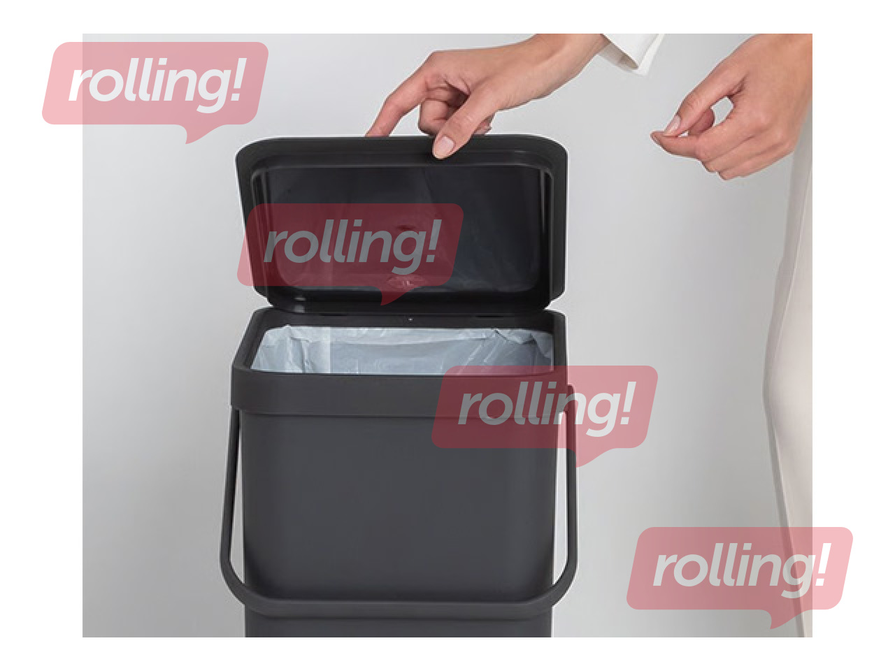 Waste bin Brabantia Sort & Go, grey, 40l