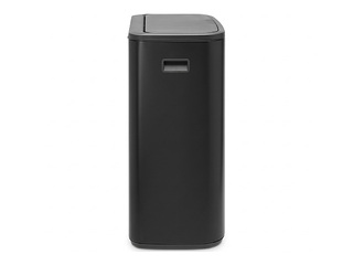 Atkritumu tvertne Brabantia Bo Touch, matēta, melna, 60l