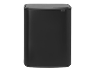 Prügikast Brabantia Bo Touch, matistatud, must, 60l