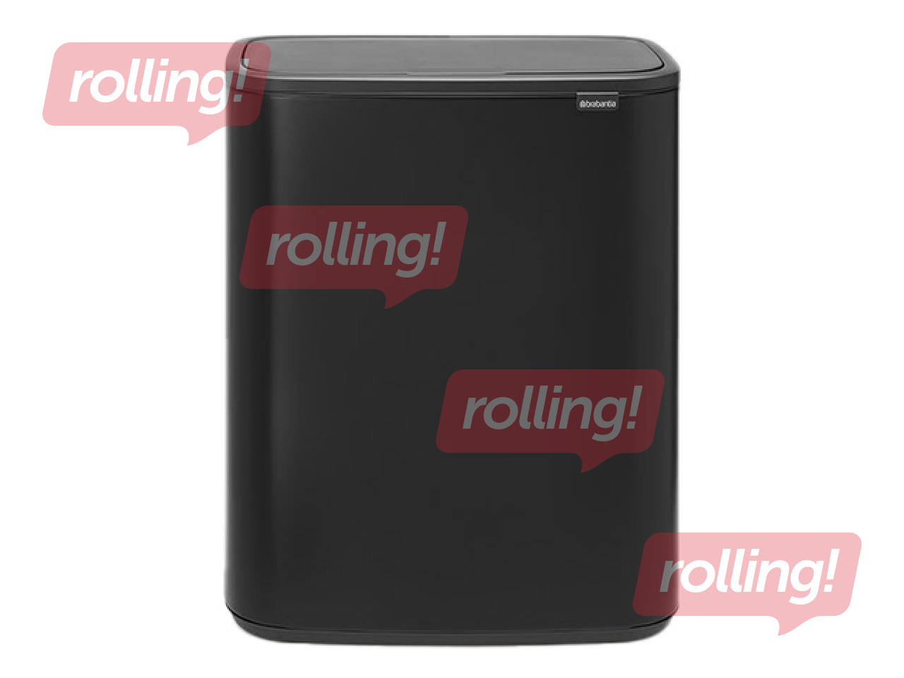 Waste bin Brabantia Bo Touch, matt, black, 60l
