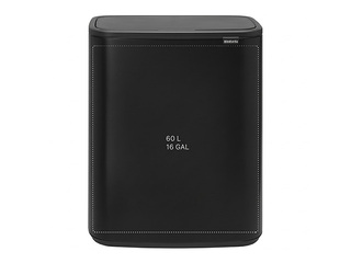 Waste bin Brabantia Bo Touch, matt, black, 60l