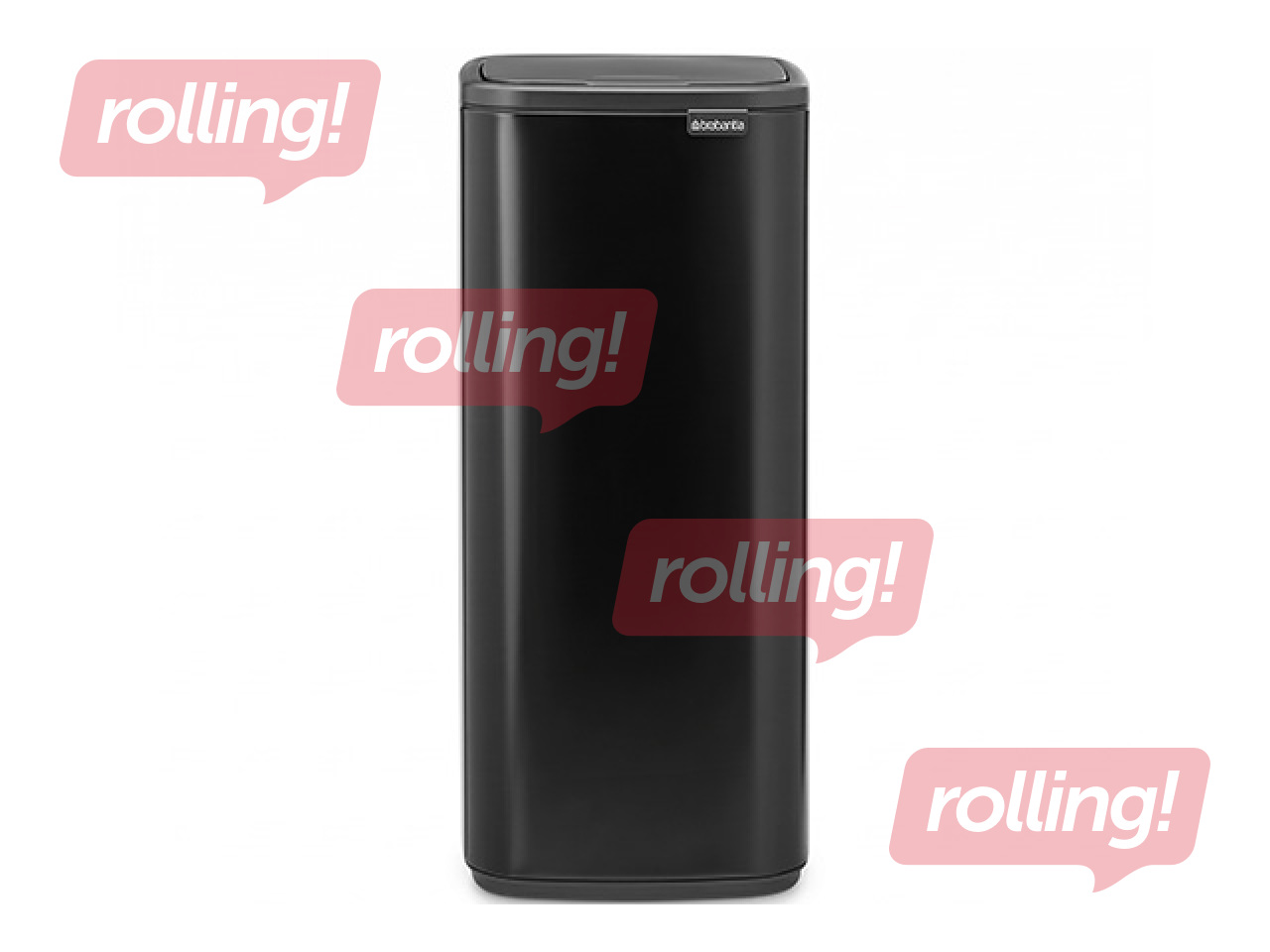 Waste bin Brabantia Bo Touch, matt, black, 30l