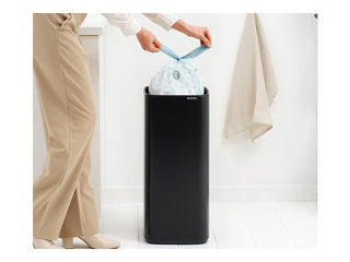 Waste bin Brabantia Bo Touch, matt, black, 30l