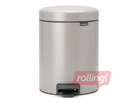 Мусорное ведро с педалью Brabantia, NewIcon, светло-серое, 5л