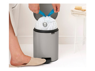 Мусорное ведро с педалью Brabantia, NewIcon, светло-серое, 5л