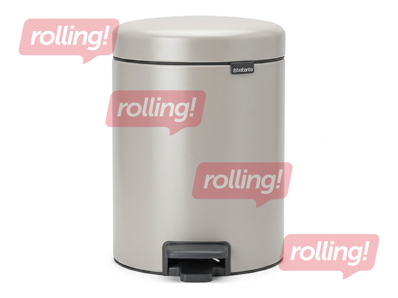 Pedaaliga prügikast Brabantia, NewIcon, helehall, 5l