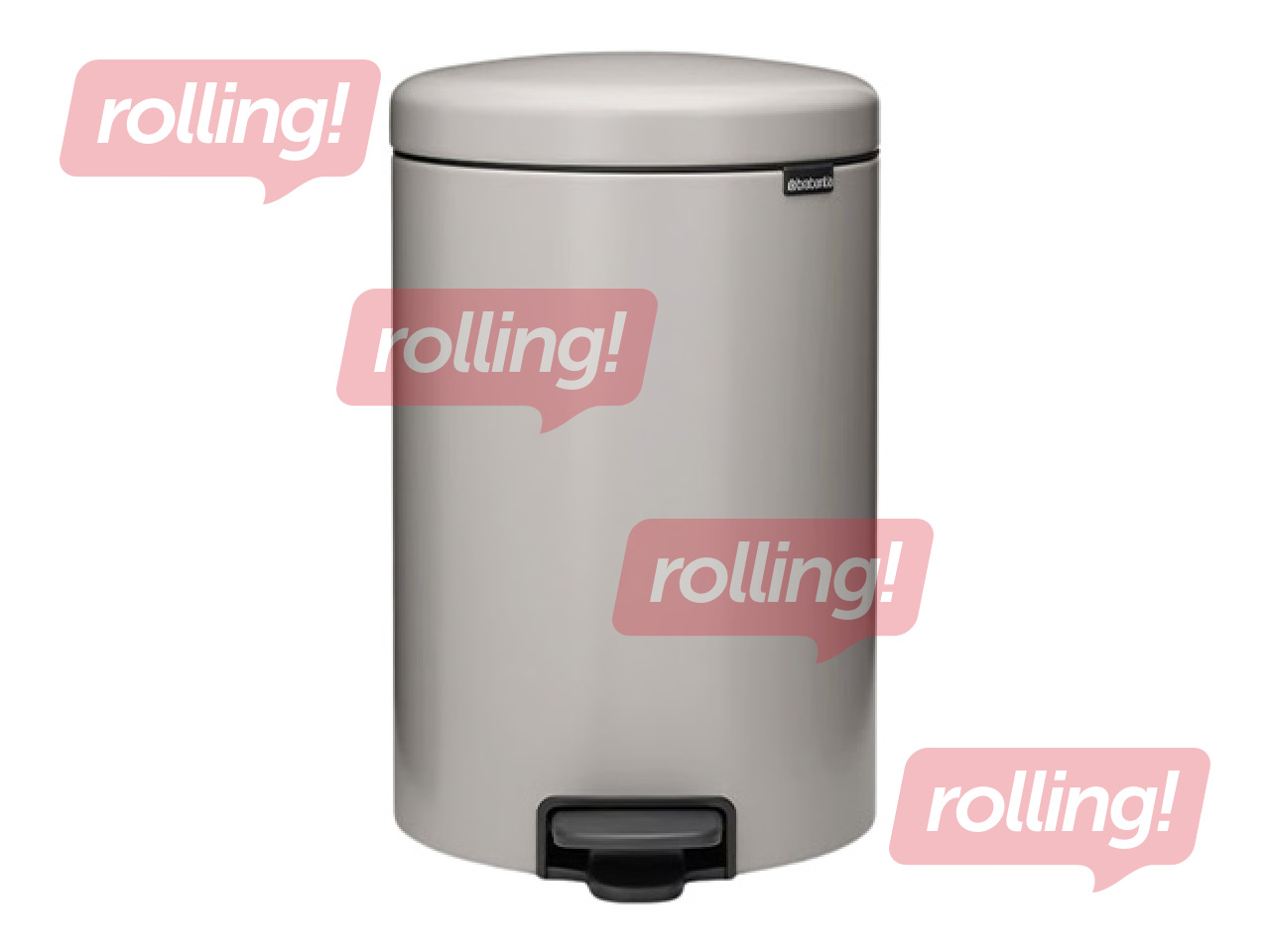 Мусорное ведро с педалью Brabantia, NewIcon, светло-серое, 20л