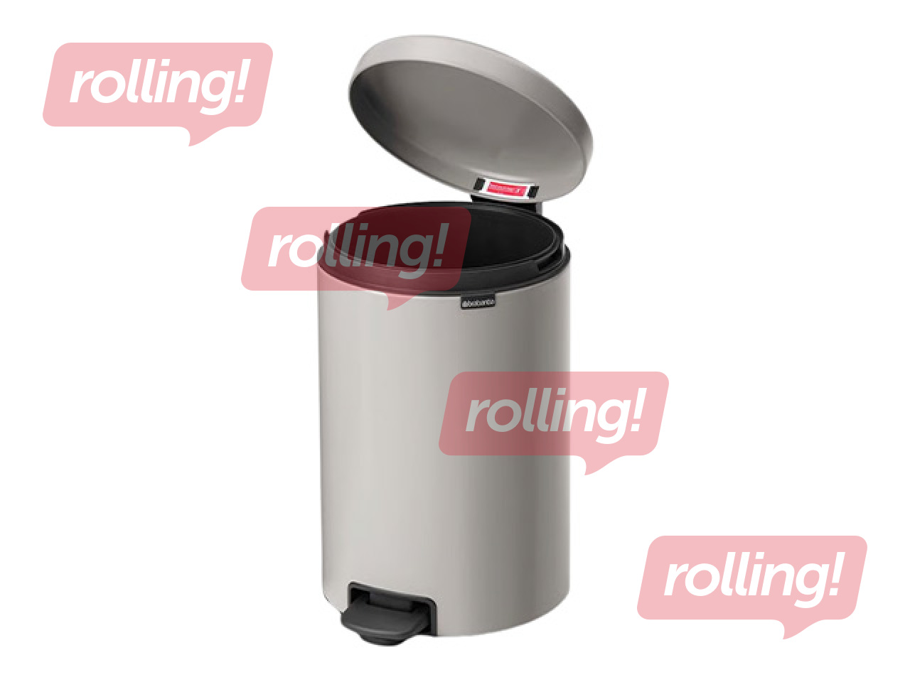 Мусорное ведро с педалью Brabantia, NewIcon, светло-серое, 20л