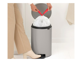 Мусорное ведро с педалью Brabantia, NewIcon, светло-серое, 20л