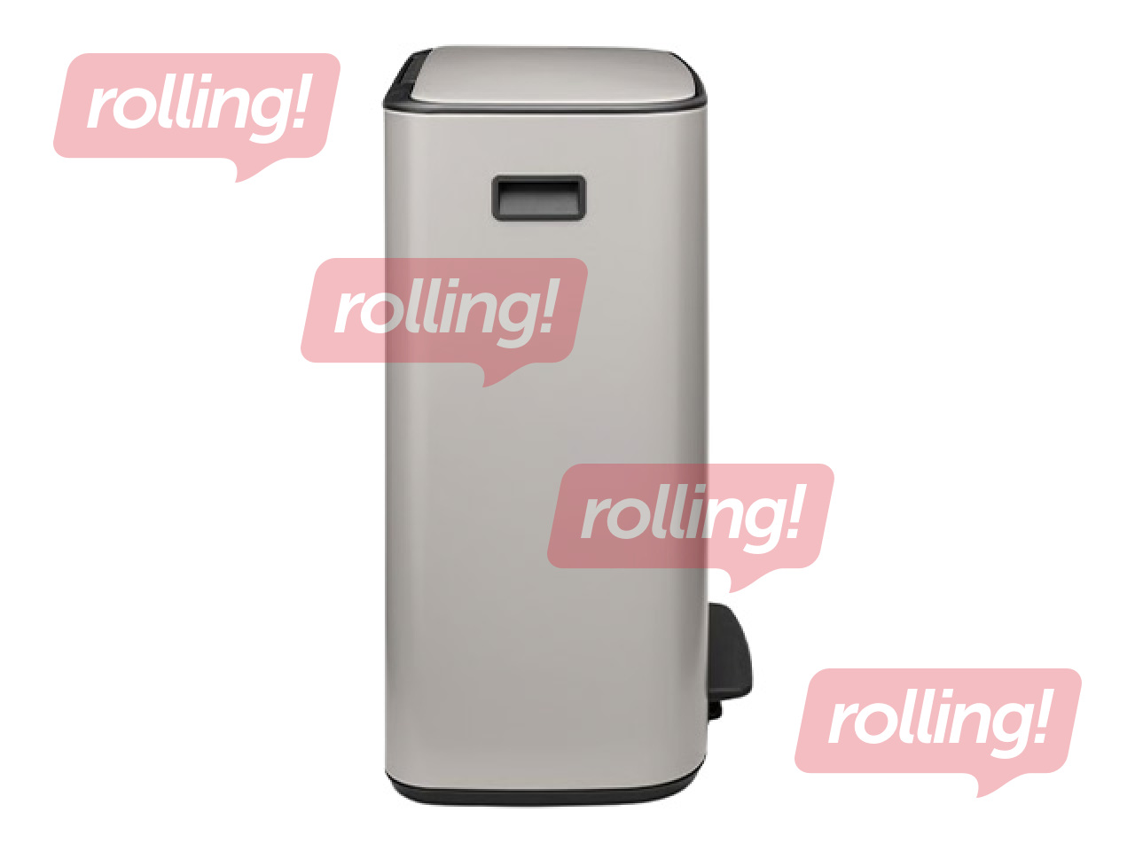 Pedaaliga prügikast Brabantia Bo, helehall, 60l