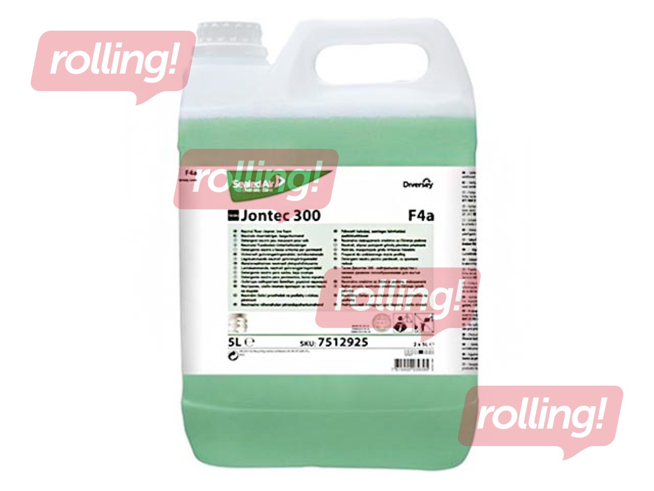 Grīdu mazgāšanas līdzeklis Diversey Taski Jontec 300, neitrāls, 5l