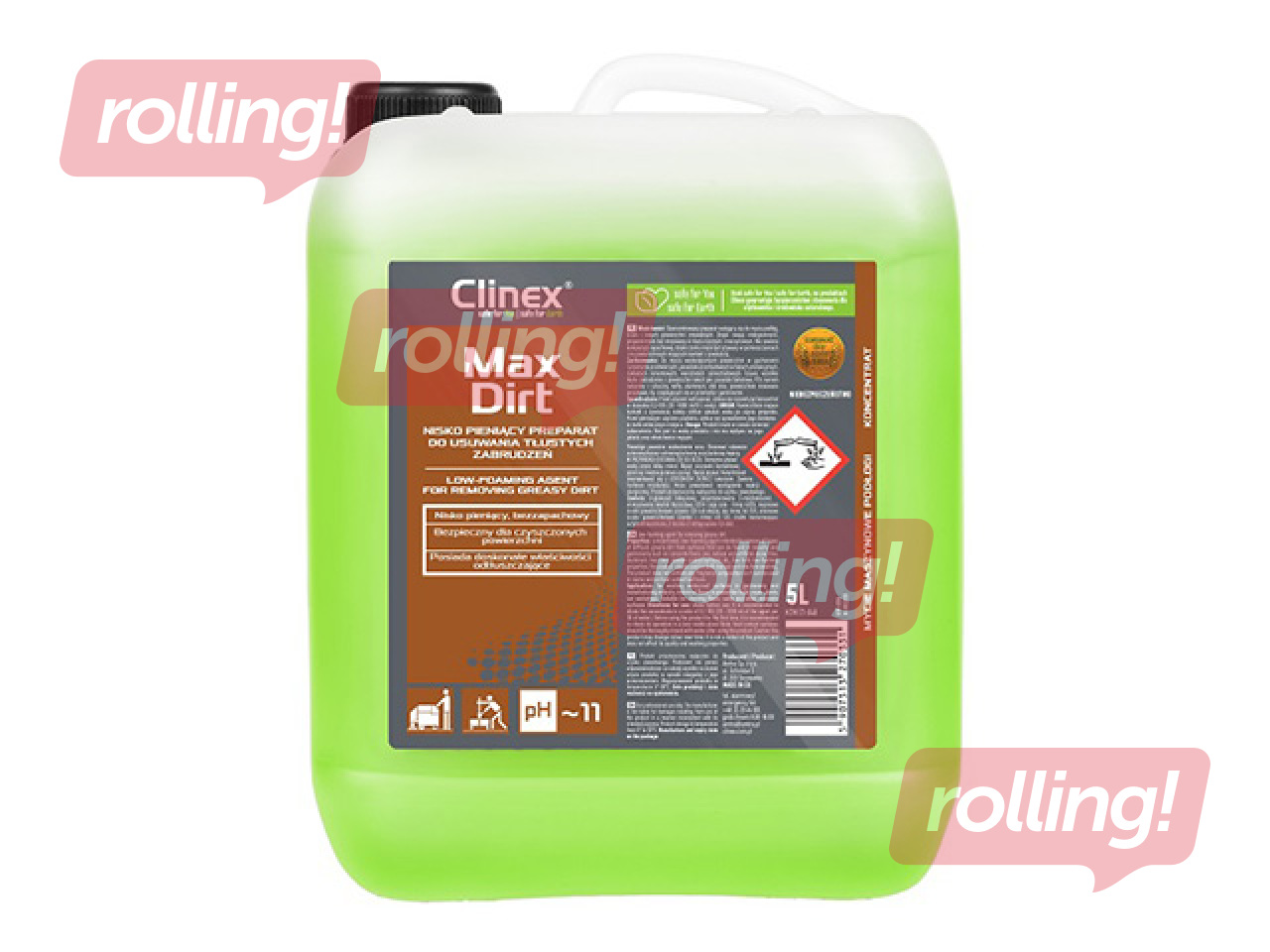 Puhastusvahend Clinex Maxdirt, 5l