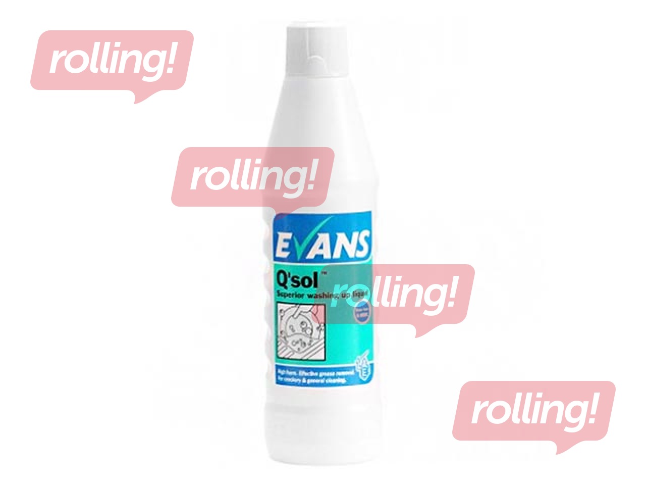 Nõudepesuvahend Evans Vanodine Q'SOL, 1 l